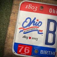 Buckeye License Plate Sign (version king)