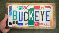 Buckeye License Plate Sign (version green B)