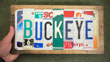 Buckeye License Plate Sign (version green B)
