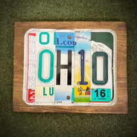 Ohio License Plate Sign (version teal 16)