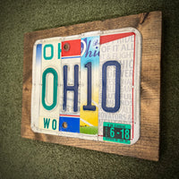 Ohio License Plate Sign (version green 1-18)