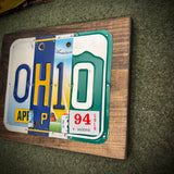 Ohio License Plate Sign (version 94 White)