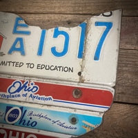 Ohio Education License plate map (Free Shipping)