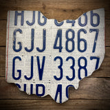 Ohio License plate map GJJ 4867 (Free Shipping)