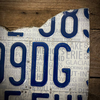 Ohio numbers License plate map QX 799DG (Free Shipping)
