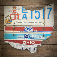 Ohio Education License plate map (Free Shipping)