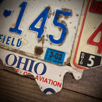 Ohio House Vehicle License plate map x145 (Free Shipping)