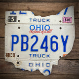 Truck Ohio License plate map (Free Shipping)