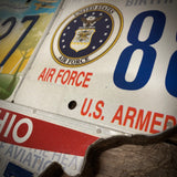 US Airforce Ohio License plate map (Free Shipping)