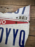 The University of Dayton Ohio License plate map (Free Shipping)