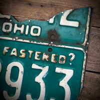 Ohio 73 License plate map LL 2933 (Free Shipping)